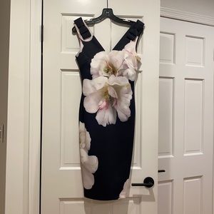 Ted Baker black floral dress
